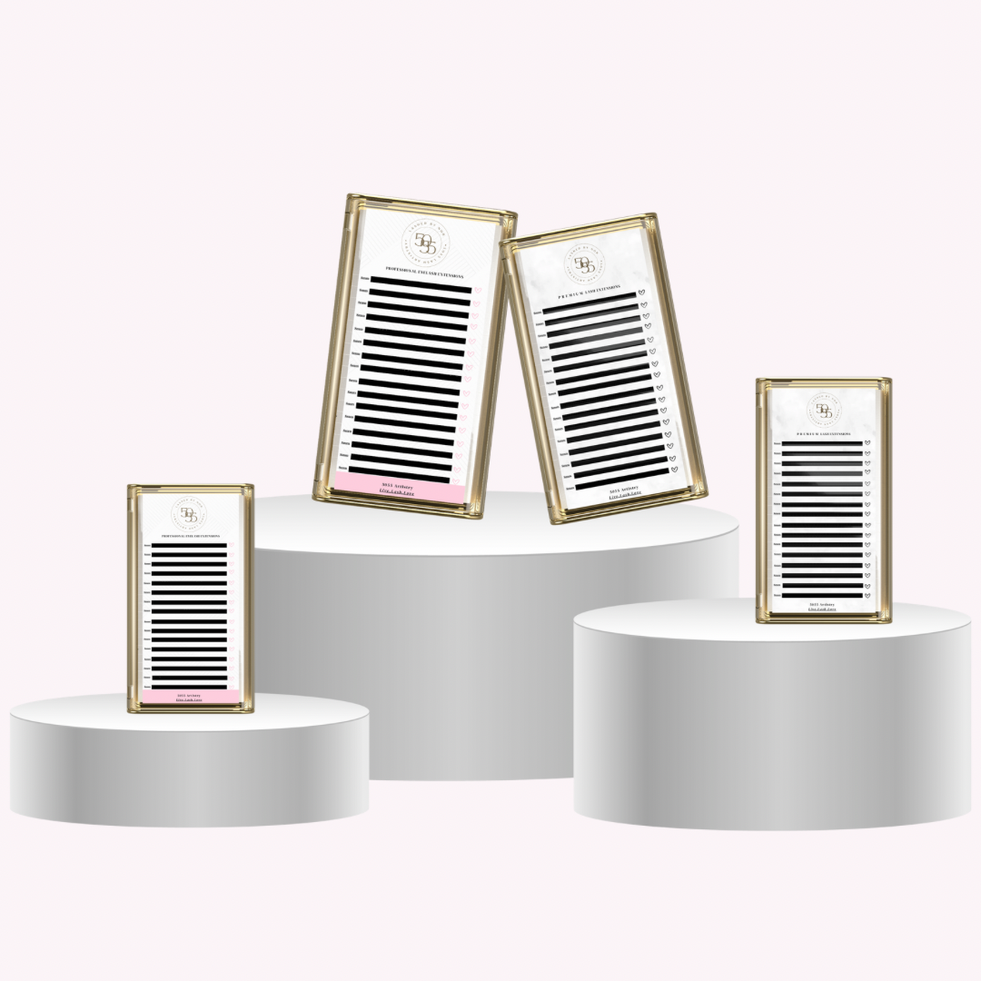 Bottom Lash trays J curl